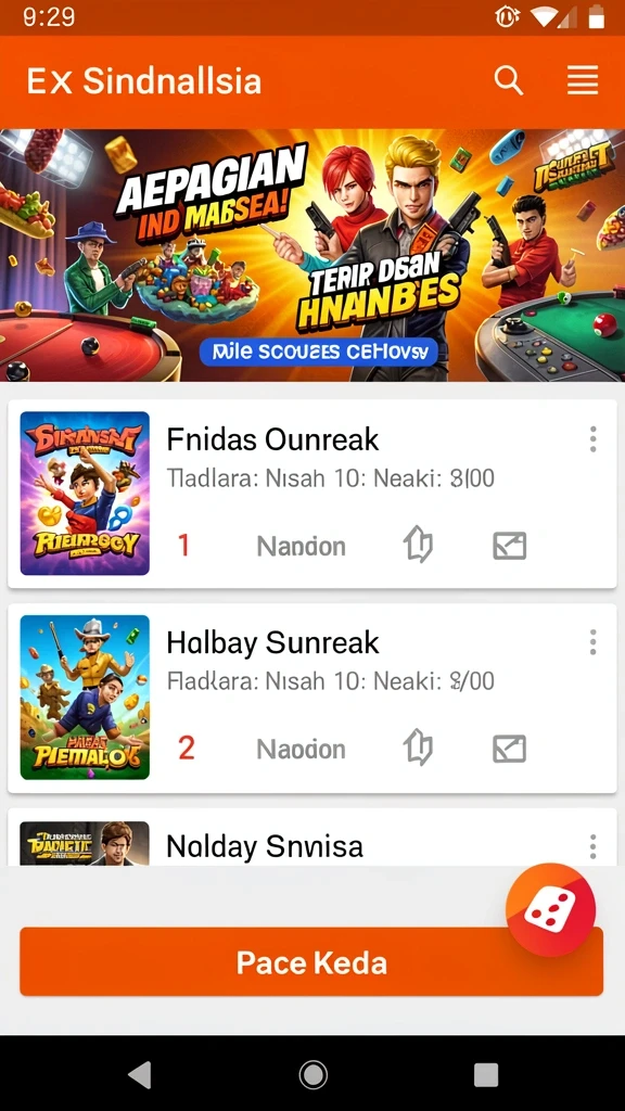 Screenshot dari pengalaman pengguna yang menyenangkan.