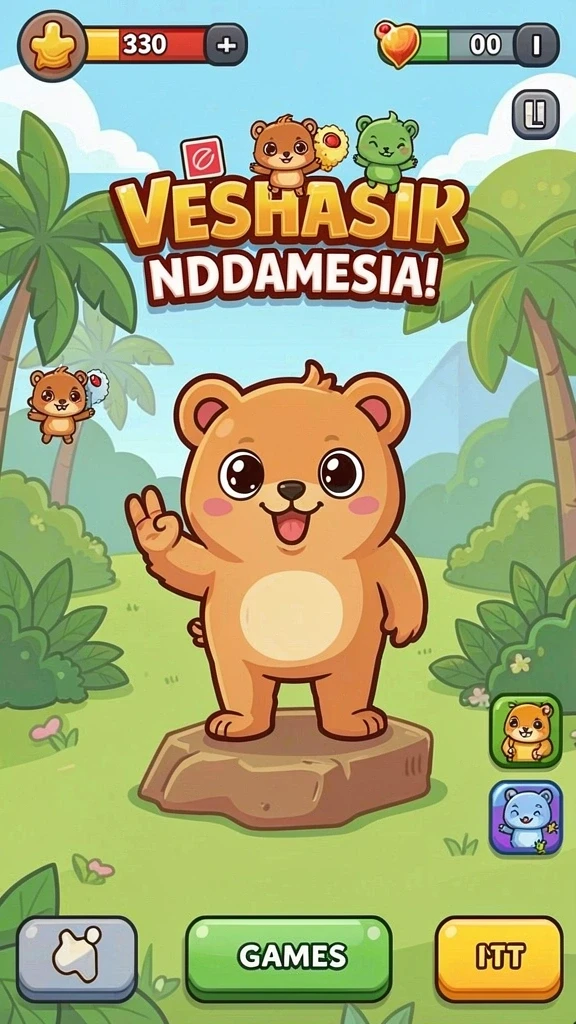 Tampilan awal aplikasi 8368SLOT dengan warna cerah dan desain menarik.