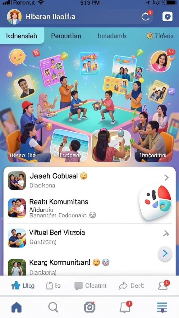 Tampilan antar muka yang intuitif dan menarik.