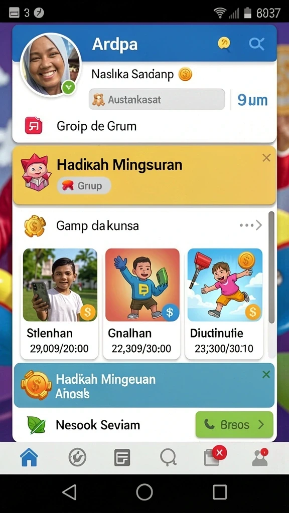 Tampilan antarmuka yang modern dan menarik.