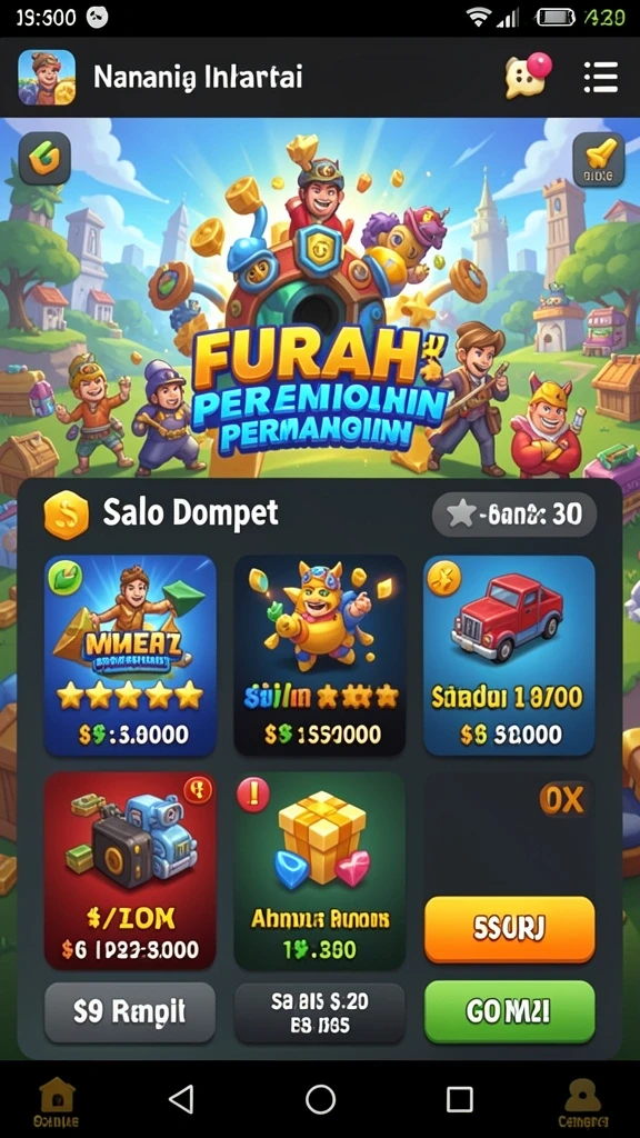 Tangkapan layar menunjukkan level pertama yang penuh warna.