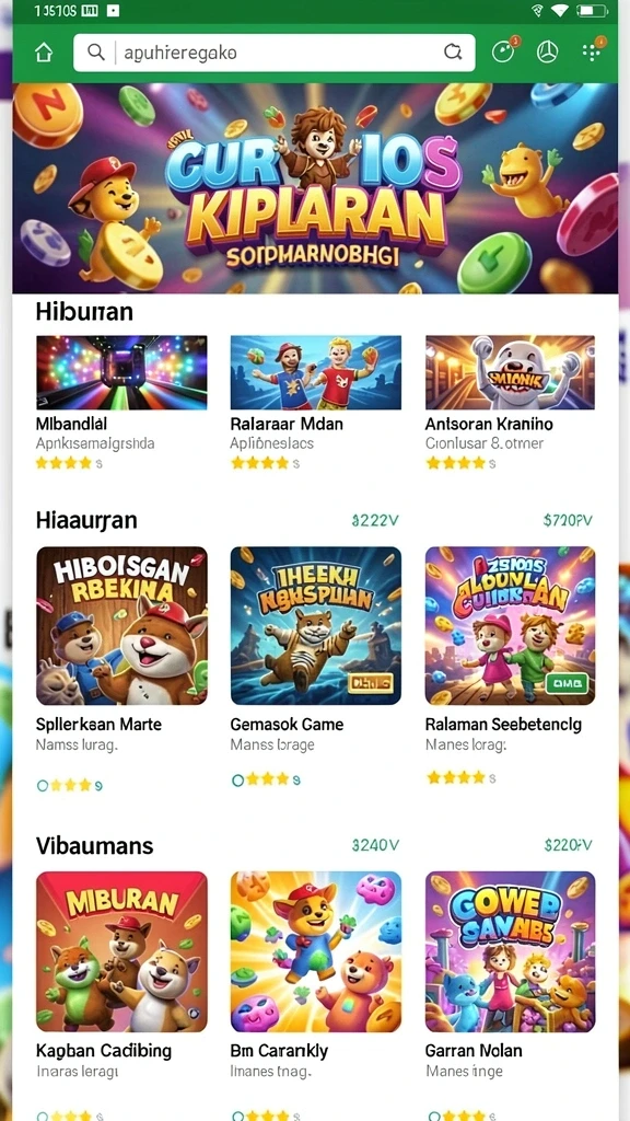 Screenshot menunjukkan fitur bonus yang menggiurkan.