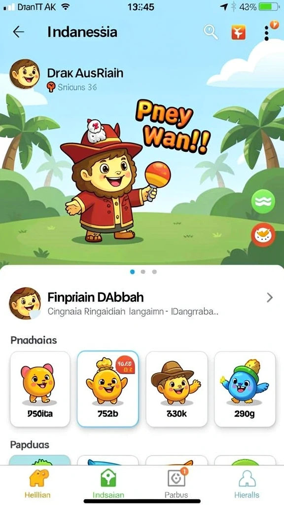 Screenshot menampilkan variasi tema permainan yang beragam.