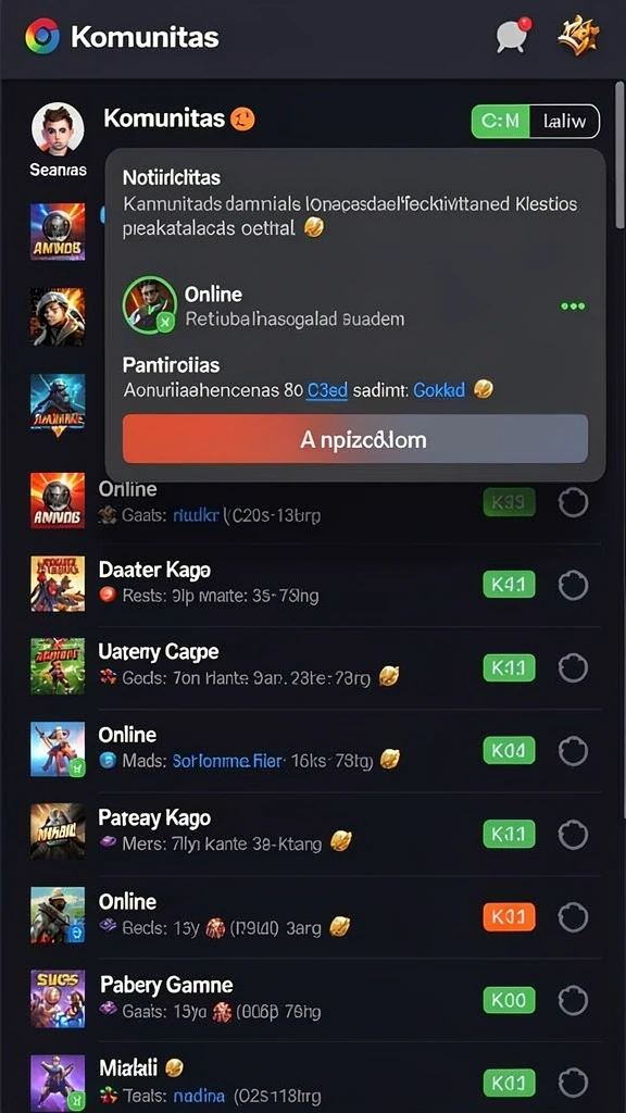 Screenshot memperlihatkan fitur bonus yang menggiurkan.