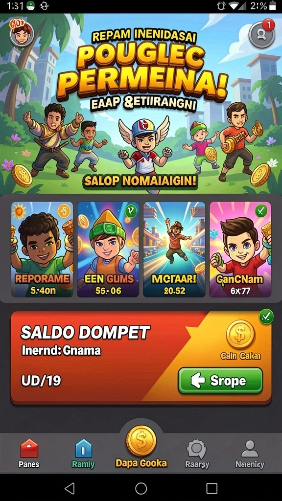 Aksi menegangkan di setiap level.