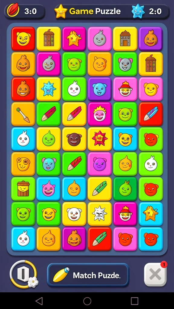 Screenshot menampilkan tema permainan slot yang berwarna-warni.