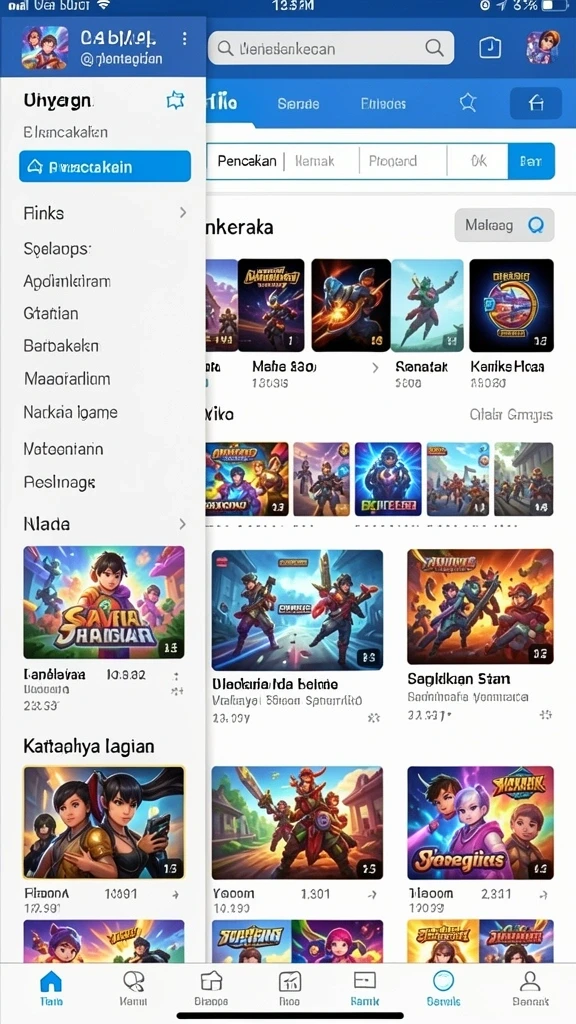 Grafis yang menakjubkan dan berwarna-warni.