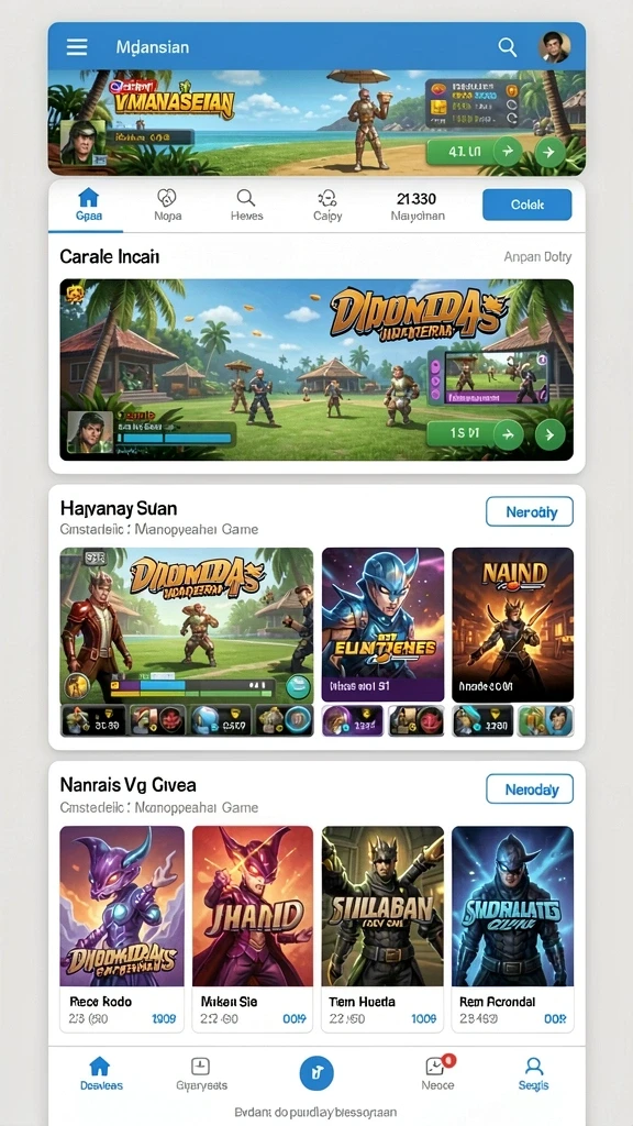 Screenshot menunjukkan hadiah menarik dalam permainan.