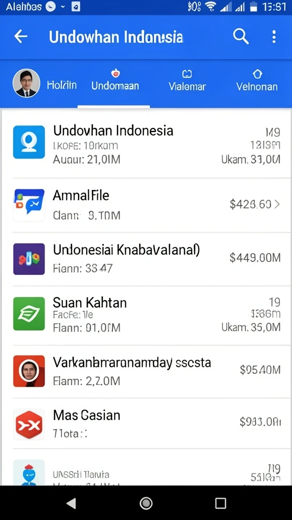 Tampilan antarmuka yang ramah pengguna.