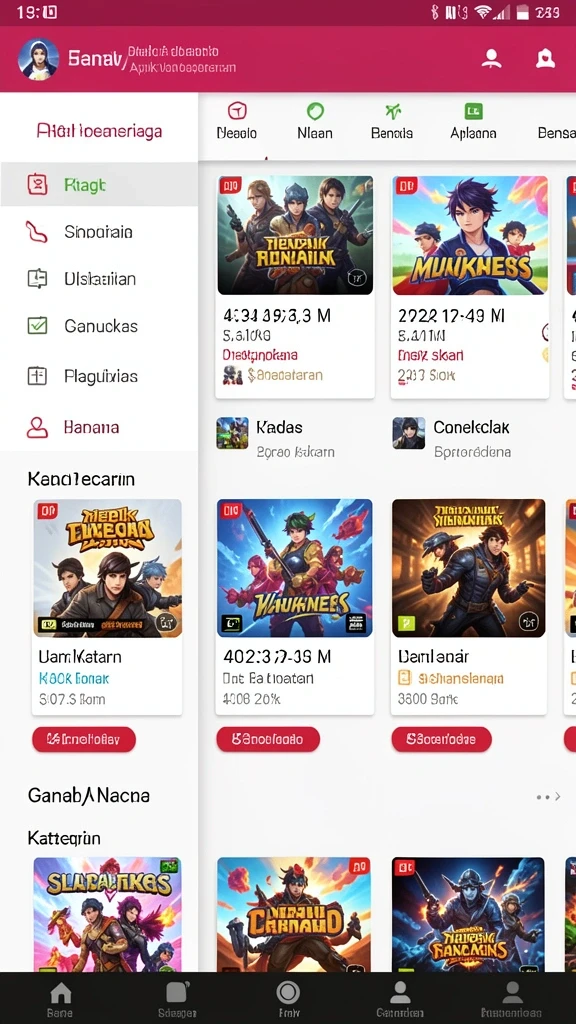 Tampilan antarmuka yang menarik dan modern.