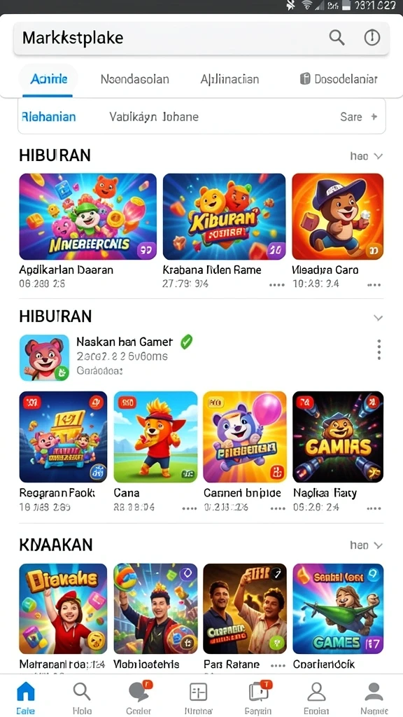 Berbagai karakter unik yang dapat dipilih.