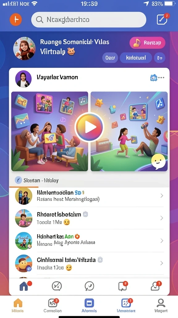 Screenshot ketiga menampilkan interaksi antar pemain dalam tim.
